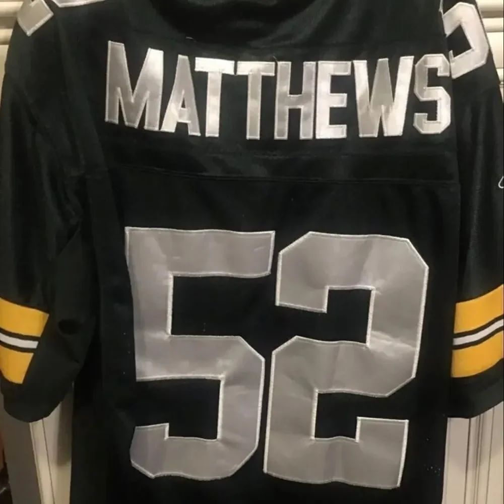 Reebok On Field NFL MATTHEW Blue Gold Sewn Jersey Size 52